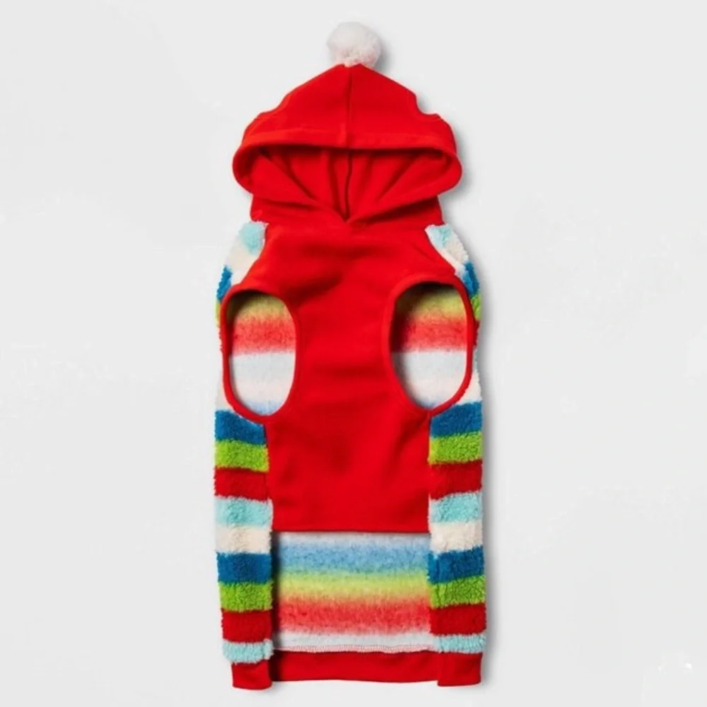 WINTER SHERPA SWEATER *DOG *CAT *NEW *FESTIVE HOLIDAY HOODIE *XS